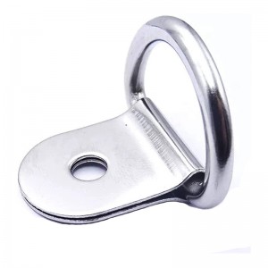 Малка стомана D-пръстен вратовръзка надолу, D пръстени за закрепване на закрепване за товари на калъф камион товарни ремаркета RV лодки